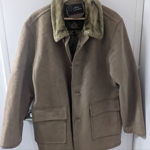 Premium suede and fur coat for men